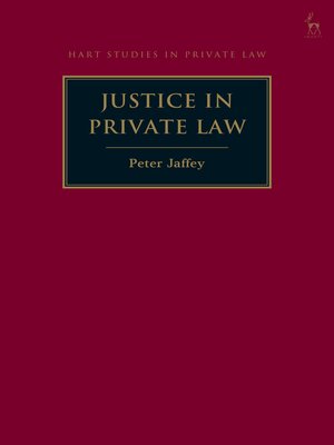 cover image of Justice in Private Law